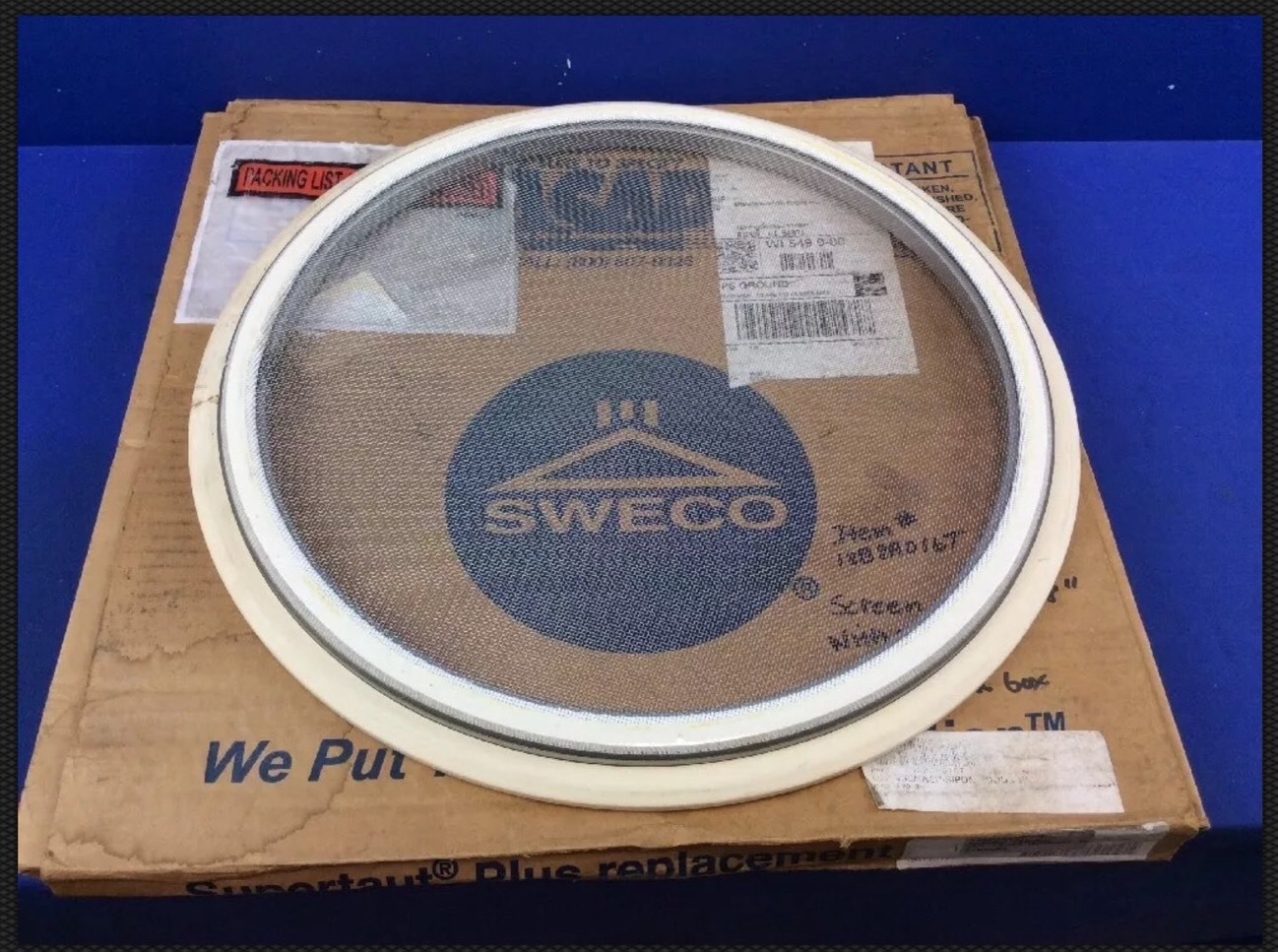18" SWECO 18B8A016T SIFTER SCREEN 1358 MICRON With GASKET (NIB) eBay