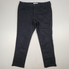 Virtuelle Jeans Womens Size 14 Black Boyfriend Denim Stretch Taking Shape
