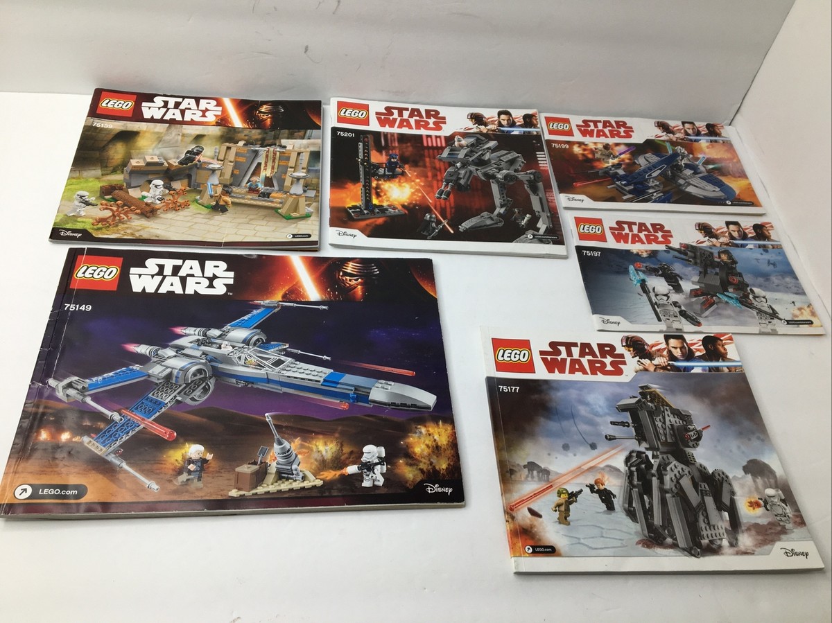 みそページ LEGO Star Wars 6 Lot Instructions Only: 75149, 75177, 75139, 75201