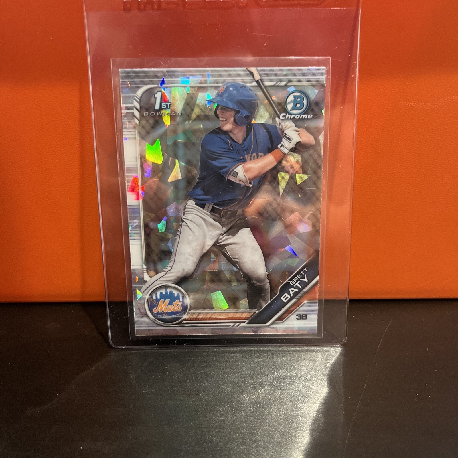 2019 Bowman Chrome 1st Brett Baty Sapphire New York Mets