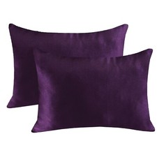 EHP Super Soft Silky 2 Piece Satin Toddler Pillowcases, Zippered Closure