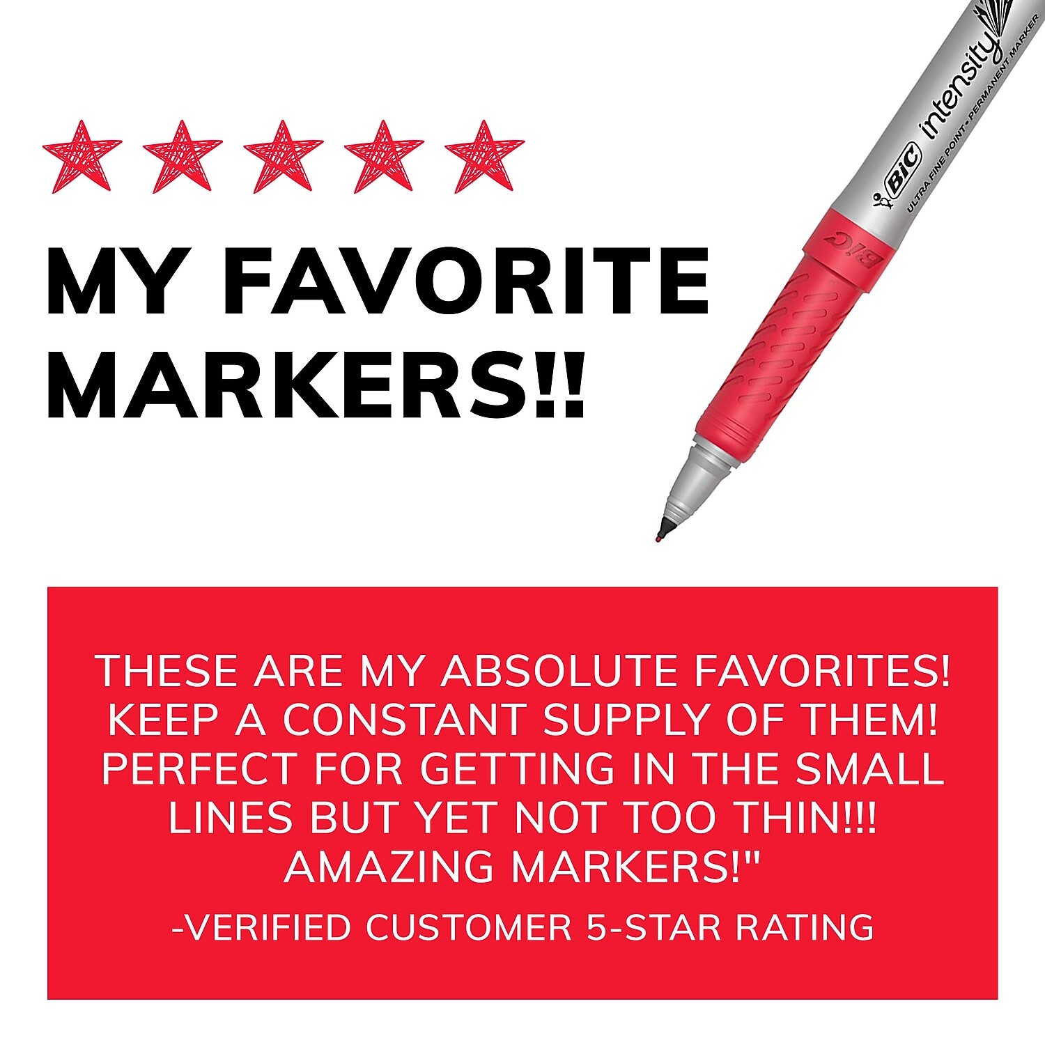 Bic Marking Fine Tip Permanent Marker Assorted Colors 36/Set GXPMP361ASST