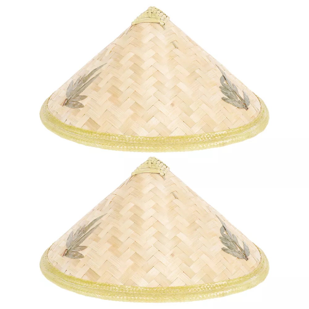 2pcs hat Braidedhat Chinese Hat Children Bucket Hat Asian Hat