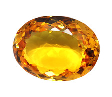 Natural Certified 600 Ct Brazilian Yellow Citrine Oval Cut Loose Gemstone
