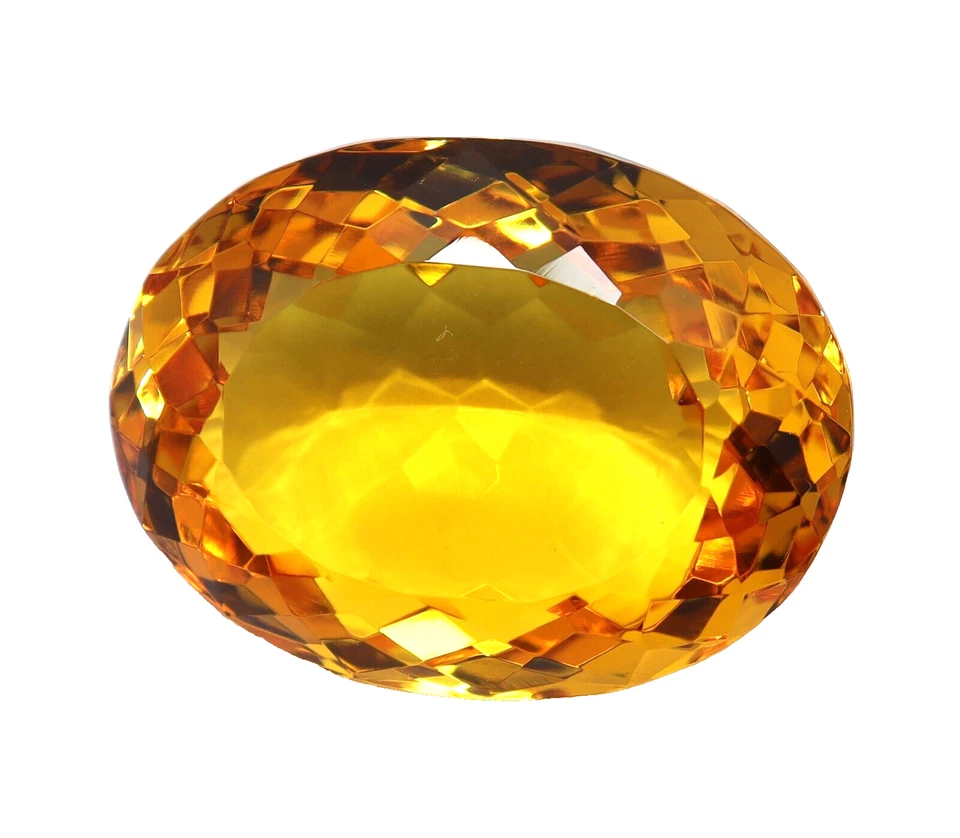 1600 Ct Natural Citrine Certified Brazilian Yellow Oval Cut Loose Gemstone - Image 2 of 4