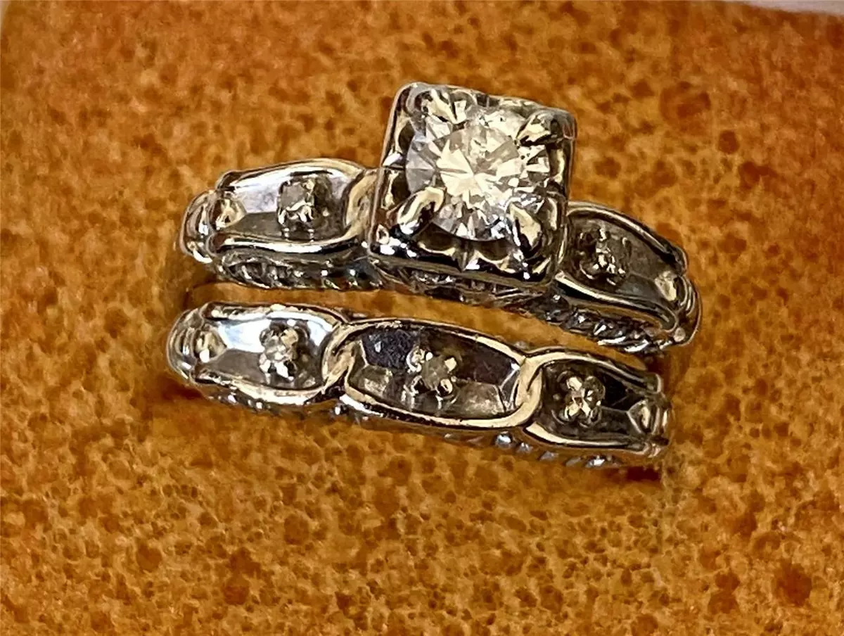 Vintage wedding rings ebay sale