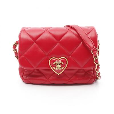 CHANEL Matelasse Heart Rock crossbody Chain Shoulder Bag AS3979