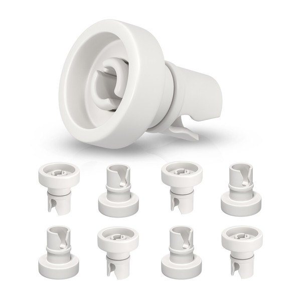 8X Korbrolle Passend Wie Zanussi 5026997000/5 Electrolux Oberkorb SpüLmaschine-image