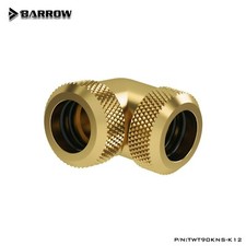 Barrow 90 Degree Multi-Link Fitting Double Compression 12mm OD Rigid Tubing Gold