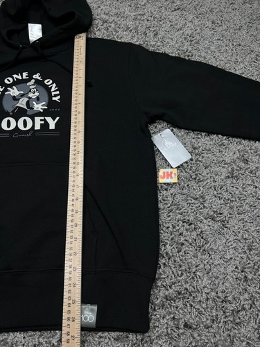 NEW Tokyo Disney Hoodie Adult Large Black White Disney100 Goofy 100th Japan - Picture 4 of 13