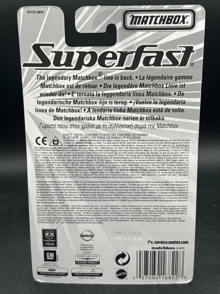 2006 Matchbox Superfast #9 RED CHEVY CHEVELLE huge inventory available - Image 3 of 3