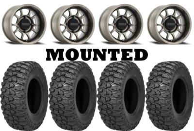 Kit 4 Sedona Trail Saw 2.0 Tires 30x10-15 on Method 409 Bead Grip Gray POL