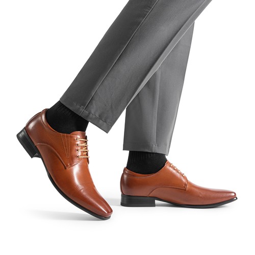 Herren Klassisch Schnürschuhe Modern Formell Oxford-Schuhe Schnürschuhe Leder Gefüttert Elegant Schuhe - Bild 9 von 27