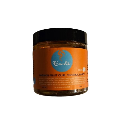 Curls   Passion Fruit Curl Control Paste for Smooth Edges & Frizz Free Curls 4oz