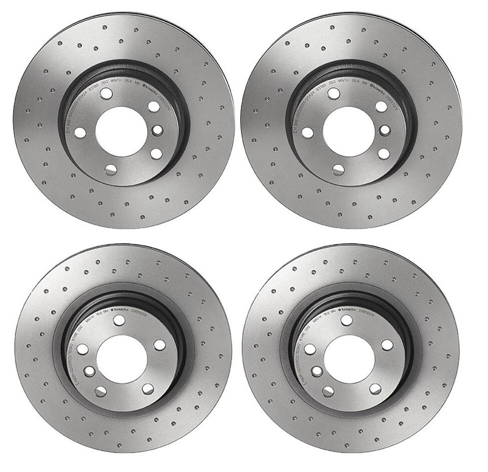 Brembo Xtra Front and Rear Brake Kit Drilled Disc Rotors For BMW F25 X3 F26 X4 eBay