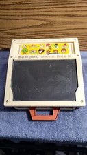 Vintage Fisher Price School Days Play Desk Only 176 1972 Chalkboard