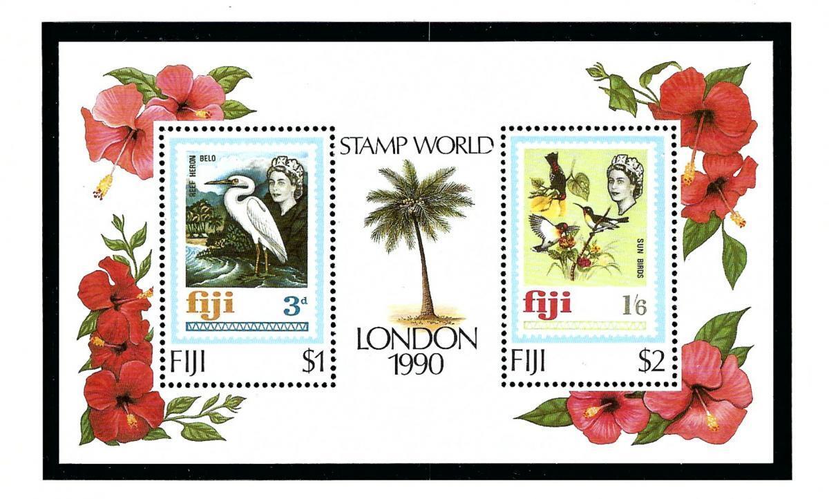 Fiji 623 MNH 1990 Birds S/S