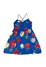 American Eagle Outfitters Blue Floral Mini Dress Size L