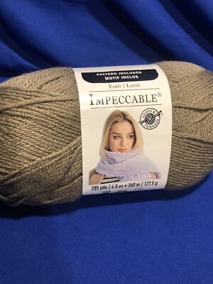 Loops & Threads Impeccable Yarn 4.5 oz 285 yds Color Barley 100% Acrylic Med 4