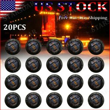 20x 34amber Side Marker Lights Smoked Led Bullet Clearance Light Truck Trailer 20x 34amber Side Marker Lights Smoked Led Bullet Clearance Light Truck Trailer