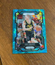 Joey Hauser 2023-24 Prizm Teal Cracked Ice Rookie #293 Marquette Jazz /225 RC