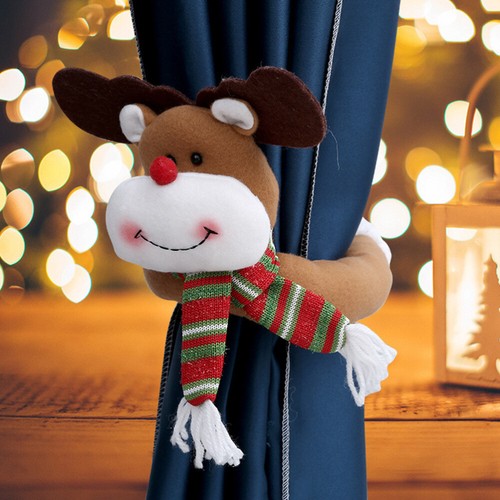 2 Pezzi Fibbia per Tenda Cartoni Animati Natale Fascette per Tenda Tieback - Foto 10 di 17