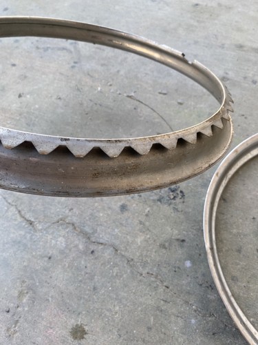 Vintage Chevy Wheel Trim Ring 15.5" outside diameter - Picture 4 of 12