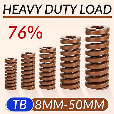Extremely Heavy Load Duty Compression Die Spring ISO 8mm-50mm & Up To 250mm Long