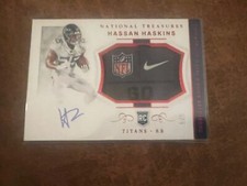 2022 Panini National Treasures Hassan Haskins Laundry Tag RPA 5/5 Rookie Auto