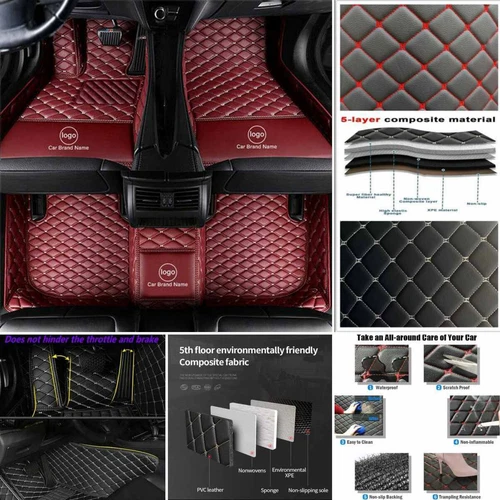 For Porsche Panamera 2010-2025 Car Floor Mats Custom All Weather PU Cargo Liners - Picture 26 of 40