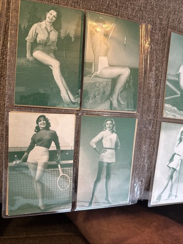 Lot Of (30) 1940'S MUTOSCOPE ARCADE PIN-UP RISQUE CARDS IN PLASTIC PAGES - NICE - Picture 7 of 15