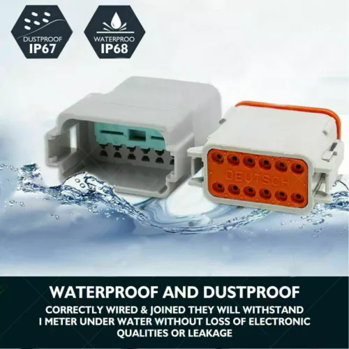 1500PC Deutsch DT Connector Plug Kit With Genuine Deutsch Crimp Tool Auto Marine - Bild 11 von 16