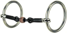 152 Traditional Loose Ring Snaffle with 3-Piece Copper Roller; Stage A