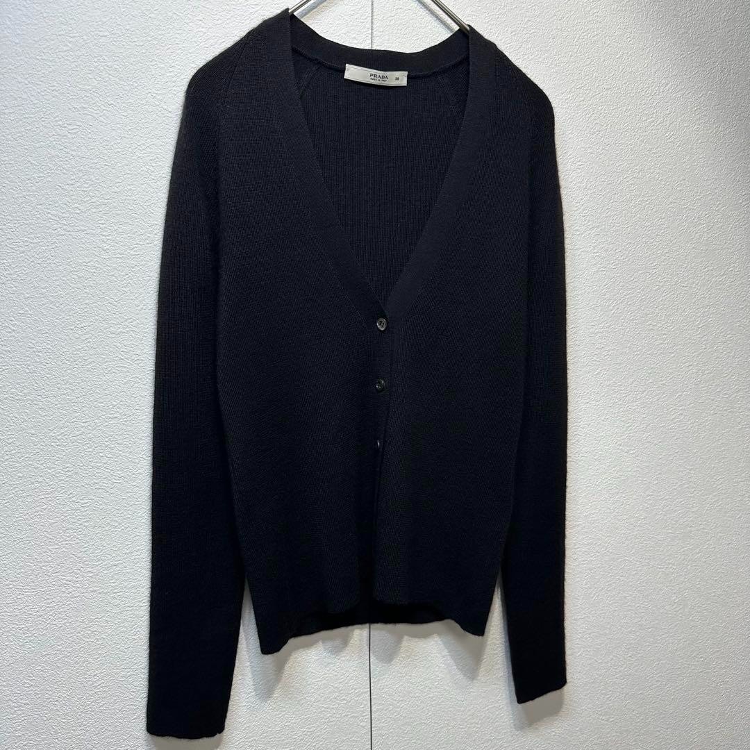 PRADA　wool & cashmere cardigan　NAVY Wool and cashmere cardigan in blue - Prada | Mytheresa