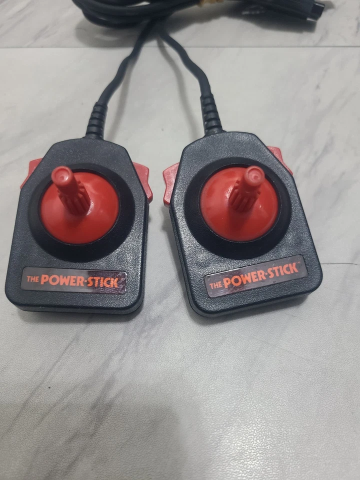 Amiga The Power Stick Atari 2600/7800 Commodore 64 Controllers Lot Of 2 Joystick - Image 2 of 4