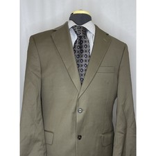 Jos A Bank Signature Mens 39R Blazer Brown Wool Medium Sport Coat Suit Jacket