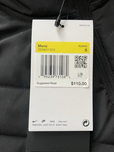 Nike Therma Fit Repel Running Vest Black Men’s Sz Small DD5647-010 - Picture 4 of 5