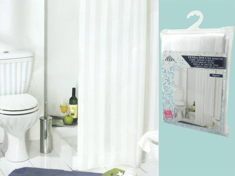 Shower Curtain Fabric 240X200 Assorted Color Crazystock Selection