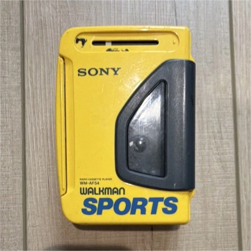 VIntage - Sony Walkman WM-AF54 Sports Yellow AM/FM Radio Cassette Player