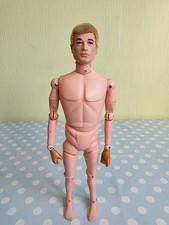 Vintage Original Action Man Blond Flock Naked Classic Figure Number 6