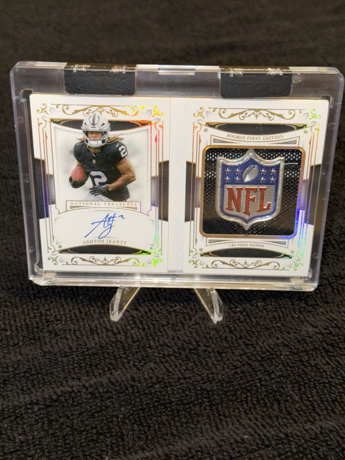 2025 Ashton Jeanty RC Auto Collection 1/1 NFL Shield Nike Swoosh Flawless NT 🔥 view 6