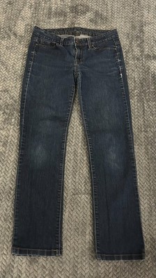 Calvin Klein 5 Pocket Straight Leg Jeans Womens 4 Mid Rise Blue Denim