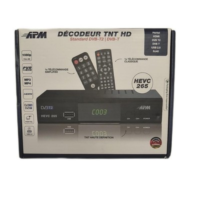 APM HD Decoder TNT Full HD 1080p TNT-Tuner H.265 HEVC Fernbedienung Misc