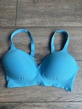 Underoutfit The Perfect Neckline Wireless Bra 460 Aquarius Blue Sz Medium