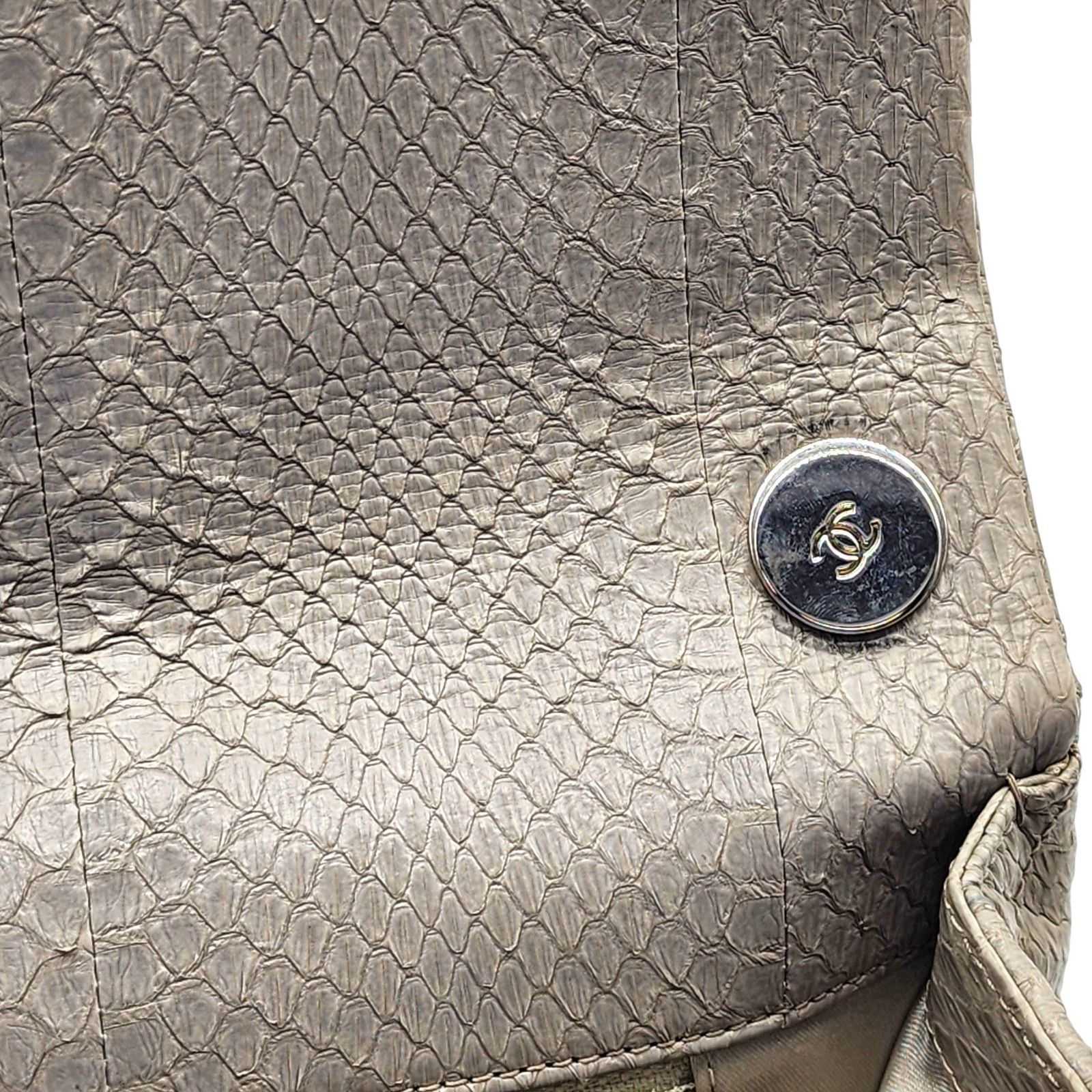 Chanel Python Easy Carry Medium Classic Flap Bag … - image 10