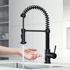 Vigo VG02001S Edison 1.8 GPM 19" 1 Hole Pre-Rinse Pull Down - Black