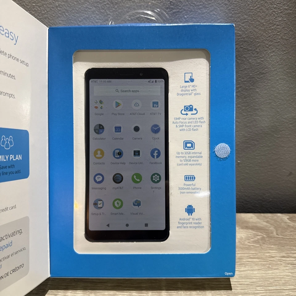 AT&T Alcatel Axel 32gb Prepaid Smart Phone - Image 2 of 4