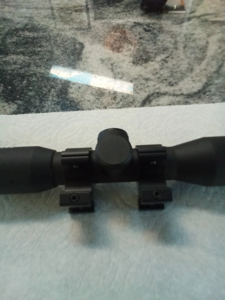 NUEVO ALCANCE 4X28 MINI-ALCANCE #428-200404 con juego de anillos de montaje a juego Foto 4 de 4