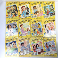 HERE COME THE BROWNIES A Brownie Girl Scout Book VTG books LOT OF ALL 12 BOOKS