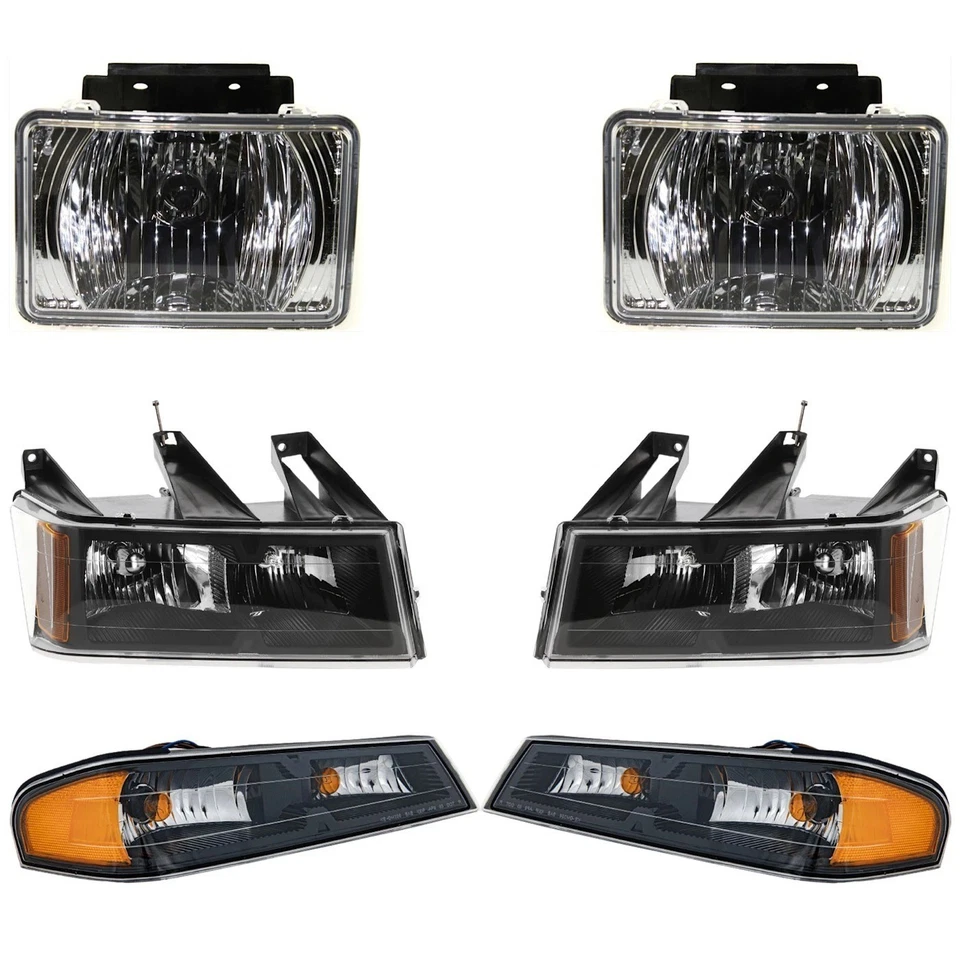 Fits 2004-2012 Colorado Front Grille Headlight Park Signal Light Fog Light 7PC - Image 3 of 4